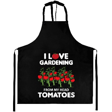 Discover Vegetable Gardening Funny Pun Red Tomatoes Aprons