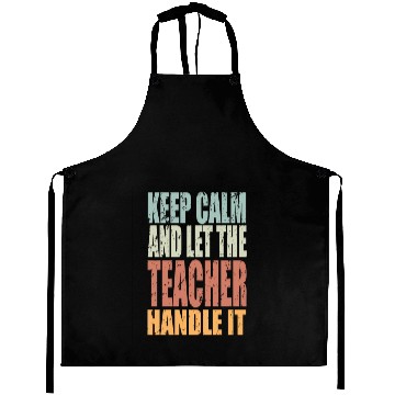 Discover Keep Calm Teacher Spruch Teacher Gift Aprons