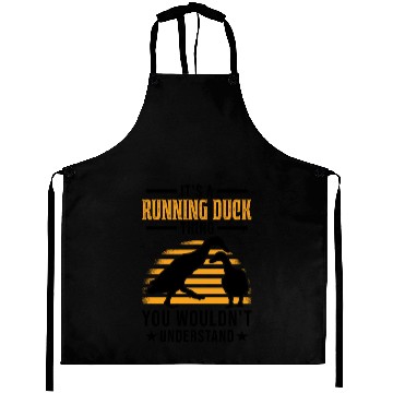 Discover Running Duck Thing Bottled Aprons