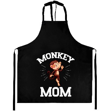 Discover Monkey Mom Mothers Day Best Mama Ever Animal Ape Aprons