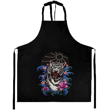 Discover tiger Japanese style Aprons