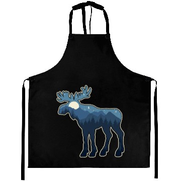 Discover Wild Adventure Moose Aprons