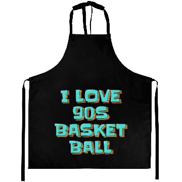 Discover I Love 90s Basketball Aprons