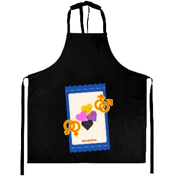 Discover LGBT love is love Aprons