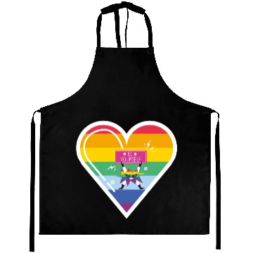Discover LGBT Pride be yourself Aprons