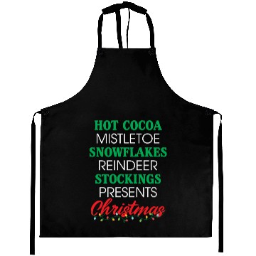 Discover Hot Cocoa Mistletoe Snowflakes Reindeer Stockings Aprons