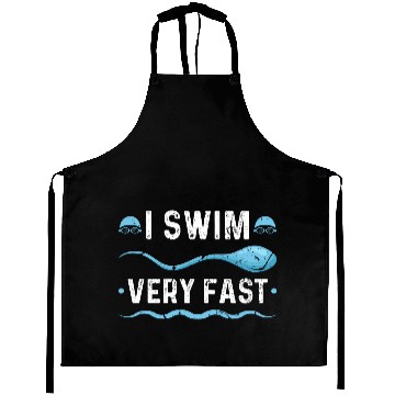 Discover I Swim Fast Swimmer Swimming Aprons