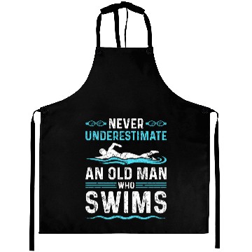 Discover Never Underestimate Man Swim Aprons