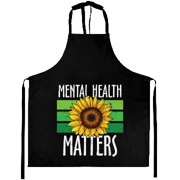 Discover Mental Health Matters Green Sunflower Aprons