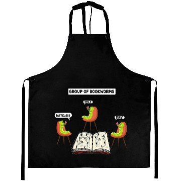 Discover Group of Bookworms Aprons