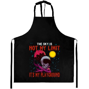 Discover The Sky Is My Playground Skydive Funny Cute Aprons