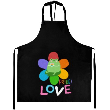 Discover cute frog pride colors Aprons