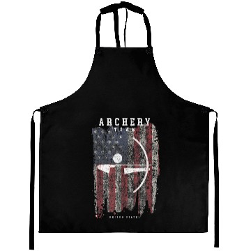 Discover Archery Team USA Vintage American Flag Compound Aprons