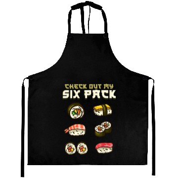 Discover Sushi Japanese Gym Gift Aprons