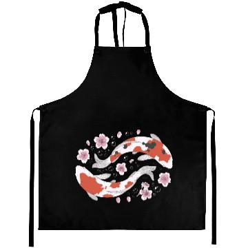 Discover Japanese Koi Fish and Cherry Blossom Aprons