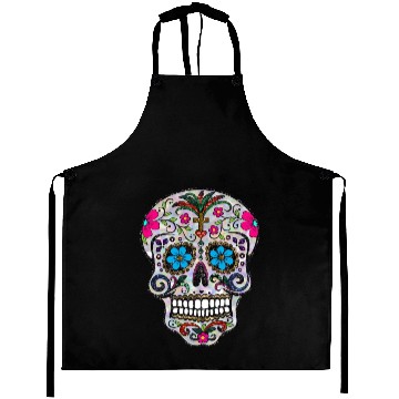 Discover sequin print Sugar Skulls Classic Aprons
