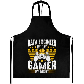Discover Data Engineer - Funny Data Engineering Game Lover Aprons