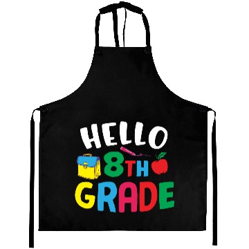Discover Hello 8th Grade Back To School Aprons