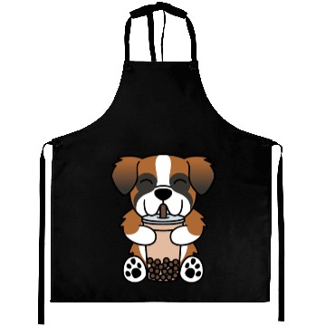 Discover Saint Bernard Boba Bubble Tea Aprons