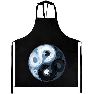 Discover Yin and Yang dragons Aprons