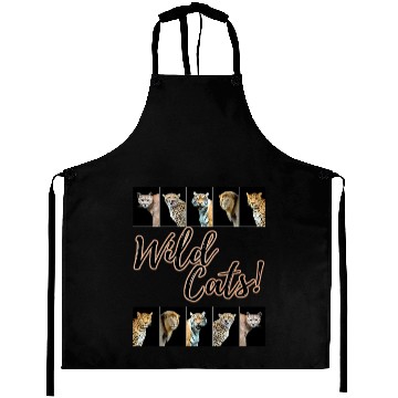Discover WILDCATS! | Lion, Leopard, Cheetah, Puma, Tiger Aprons