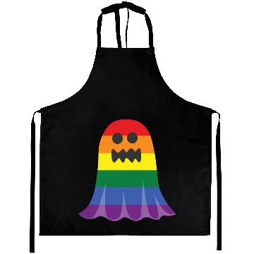 Discover ghost gay pride funny Aprons