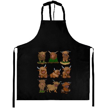 Discover Scottish Highland Cattle Aprons