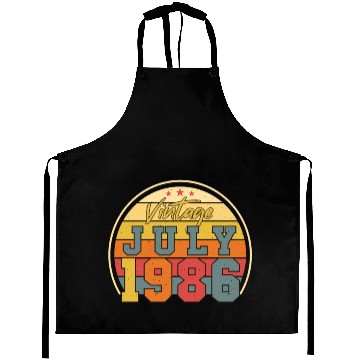 Discover Birthday Greeting July 1986 Aprons