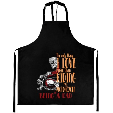 Discover Motorcycle Dad Aprons