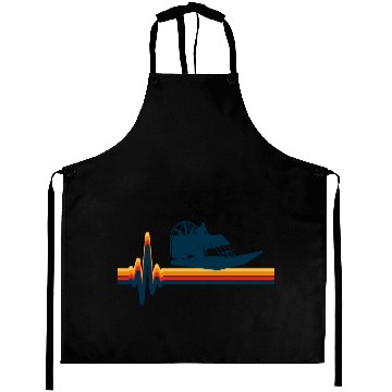Discover Airboat Fanboat Airboating Swamp Boat Heartbeat Aprons