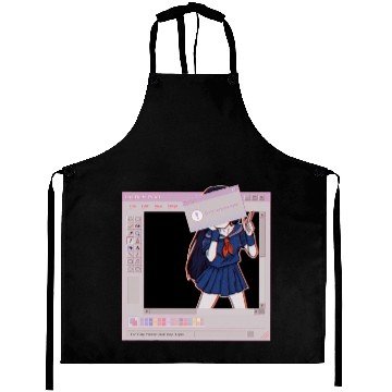 Discover Vaporwave Glitch Horror Aprons