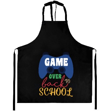 Discover Game Over Back To School Aprons