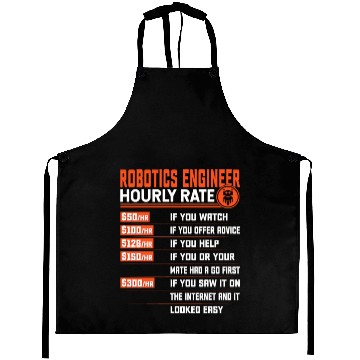 Discover Robotics Engineering Hourly Rate - Funny Robotics Aprons