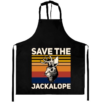 Discover Save The Jackalope , Vintage Retro Camping Lover Aprons