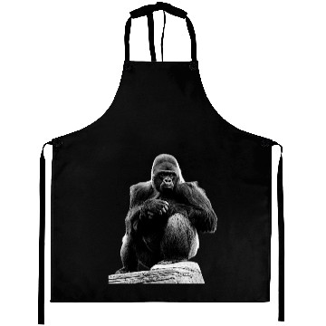 Discover Silverback Gorilla Sitting on Stone Baseball Jerseys Aprons