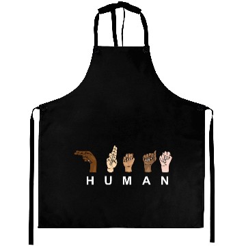 Discover Human - One race Aprons
