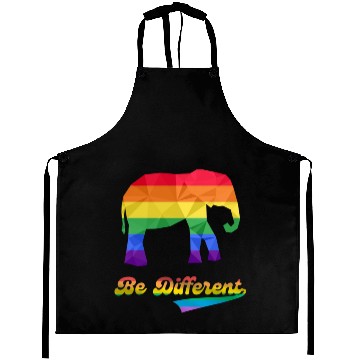 Discover Gay Pride Elephant LGBTQ Rainbow Flag Aprons