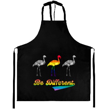 Discover Flamingo LGBTQ Gay Pride Rainbow Flag Aprons