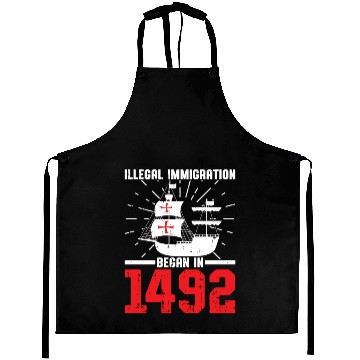 Discover Anti Columbus Day Aprons