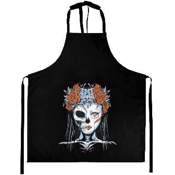 Discover Half skeleton dead bride Aprons