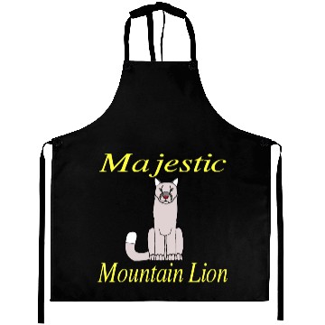 Discover Majestic Mountain Lion DK Aprons