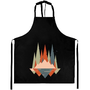 Discover Geometric Mountains Aprons