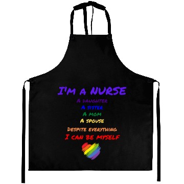 Discover Rainbow Nurse Aprons