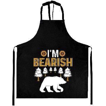 Discover I'm Bearish Bitcoin Aprons