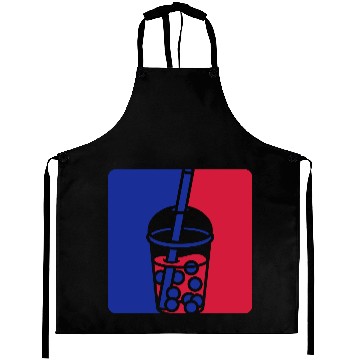 Discover Blue red bubble tea Aprons