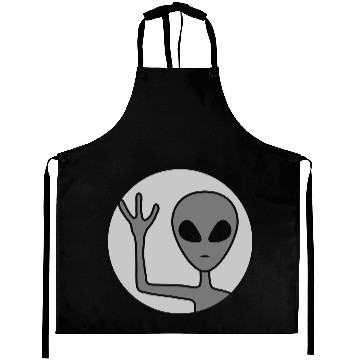 Discover Gray man circle alien Aprons