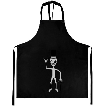Discover Sir alien waving friendly Aprons