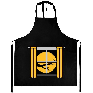 Discover moon night tree window Aprons