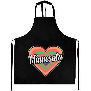 Discover Minnesota Colorful Heart Gift Aprons