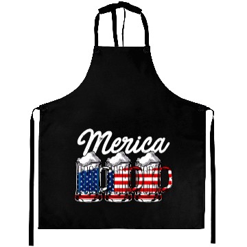 Discover Beer USA Flag Merica Aprons